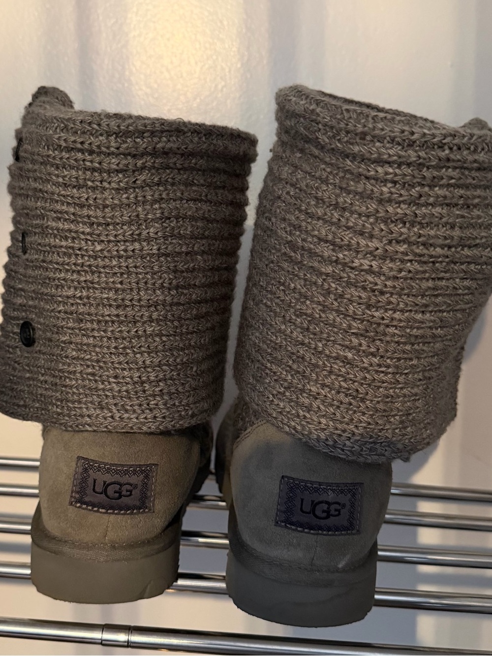 UGG Knit Pull-On Cozy Boot - Gray - Picture 3 of 4